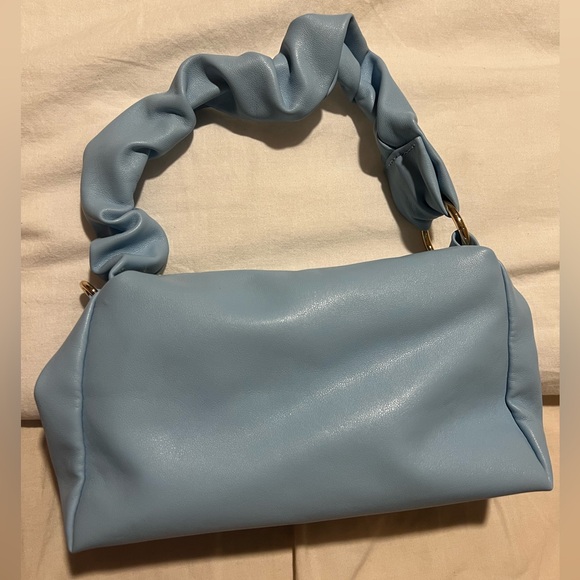 SIMONS - Blue Handbag with Gold details - Picture 4 of 4